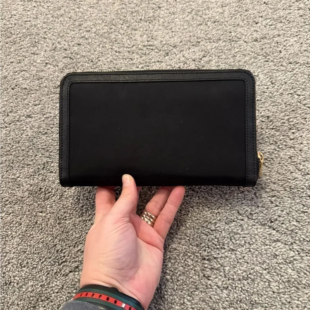 Henri Bendel Jetsetter Nylon Zip Around Continental Wallet